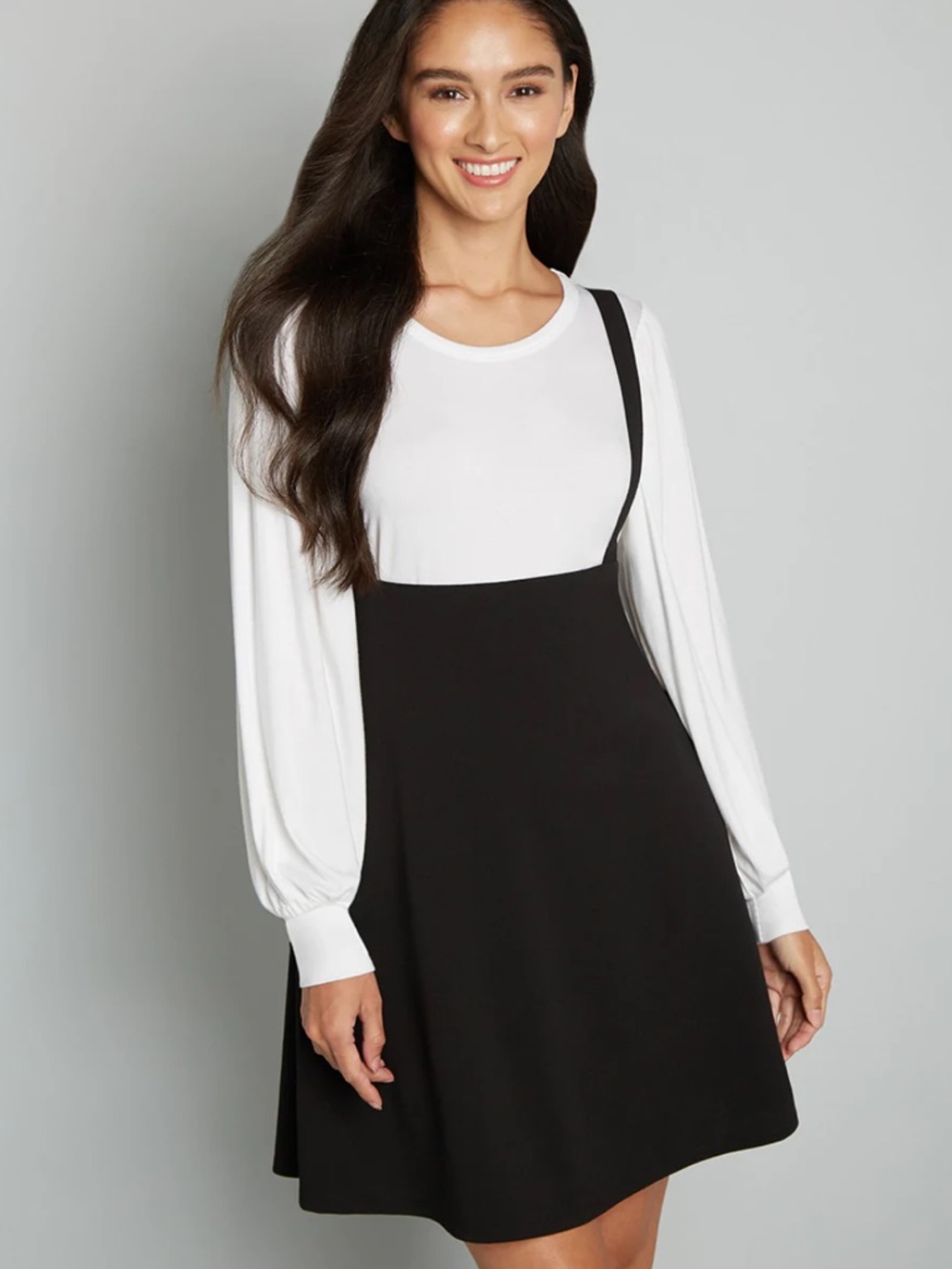 ModCloth Girlhoodcore suspender skirt